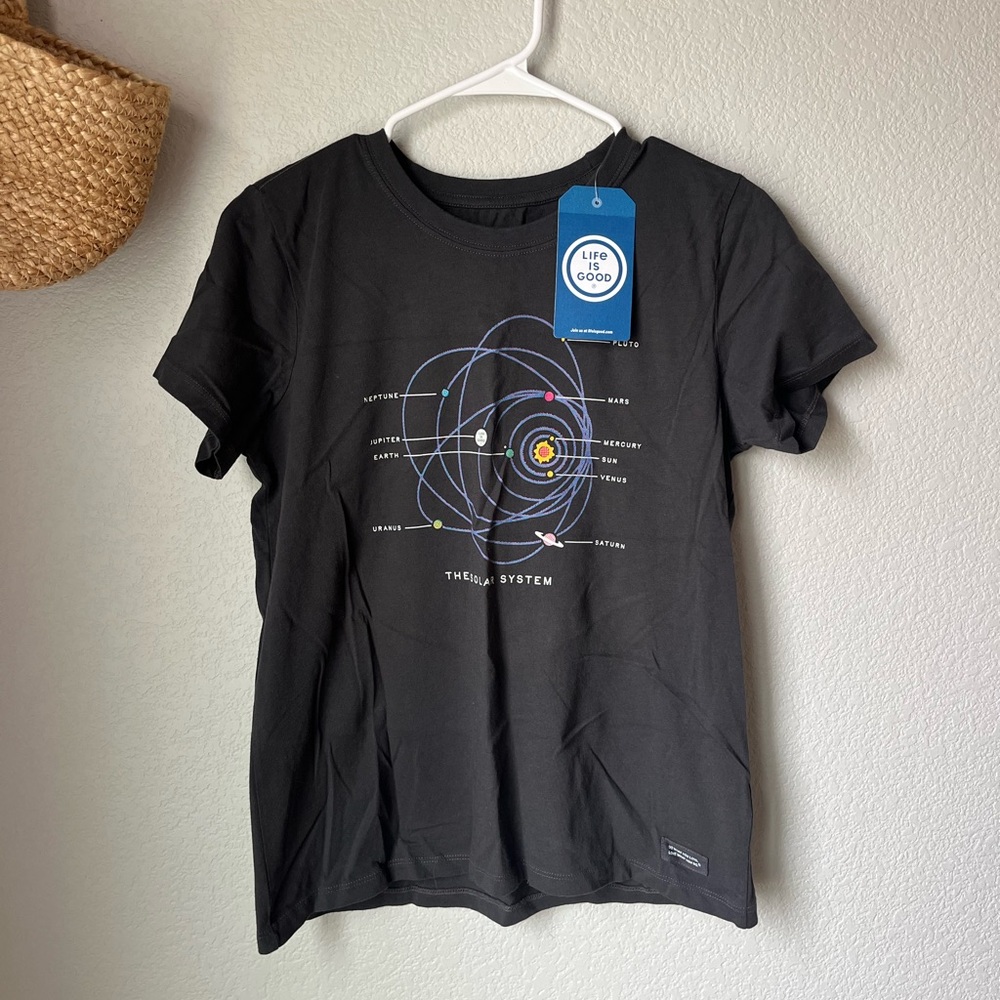 Life Is Good Charcoal Women's Tee